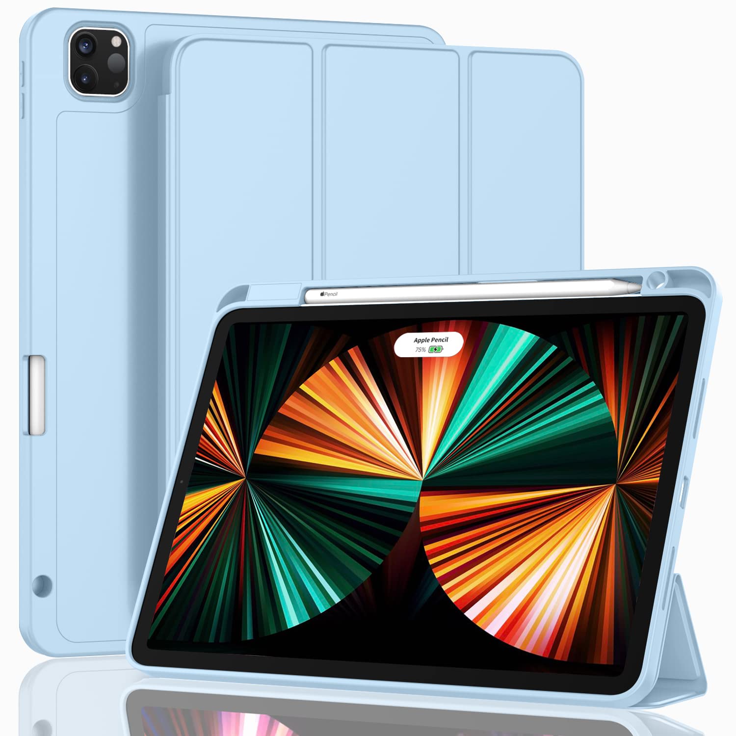 ZryXal New iPad Pro 12.9 Inch Case 2022/2021/2020(6th/5th/4th Gen